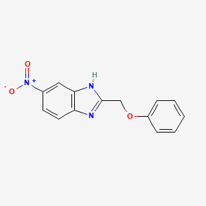 molecular formula C14H11N3O3 B11349686 5-nitro-2-(phenoxymethyl)-1H-benzimidazole 