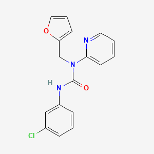 molecular formula C17H14ClN3O2 B11349698 3-(3-Chlorophenyl)-1-(furan-2-ylmethyl)-1-pyridin-2-ylurea 