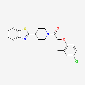 2-{1-[(4-Chloro-2-methylphenoxy)acetyl]piperidin-4-yl}-1,3-benzothiazole