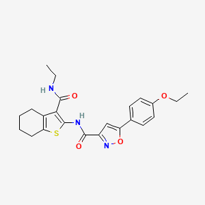 5-(4-ethoxyphenyl)-N-[3-(ethylcarbamoyl)-4,5,6,7-tetrahydro-1-benzothiophen-2-yl]-1,2-oxazole-3-carboxamide