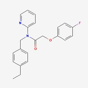 molecular formula C22H21FN2O2 B11349727 N-(4-ethylbenzyl)-2-(4-fluorophenoxy)-N-(pyridin-2-yl)acetamide 