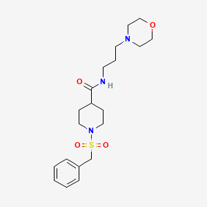 1-(benzylsulfonyl)-N-[3-(morpholin-4-yl)propyl]piperidine-4-carboxamide