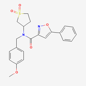 N-(1,1-dioxidotetrahydrothiophen-3-yl)-N-(4-methoxybenzyl)-5-phenyl-1,2-oxazole-3-carboxamide