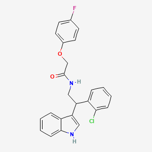 N-[2-(2-chlorophenyl)-2-(1H-indol-3-yl)ethyl]-2-(4-fluorophenoxy)acetamide