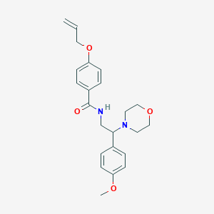 N-[2-(4-methoxyphenyl)-2-(morpholin-4-yl)ethyl]-4-(prop-2-en-1-yloxy)benzamide