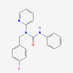 molecular formula C19H16FN3O B11349838 1-(4-Fluorobenzyl)-3-phenyl-1-pyridin-2-ylurea 