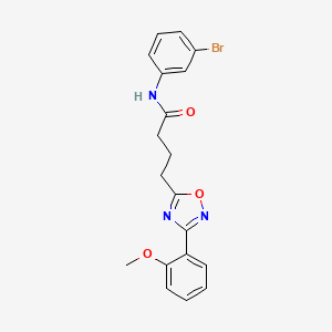 N-(3-bromophenyl)-4-[3-(2-methoxyphenyl)-1,2,4-oxadiazol-5-yl]butanamide