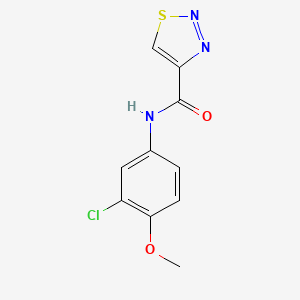 N-(3-chloro-4-methoxyphenyl)-1,2,3-thiadiazole-4-carboxamide