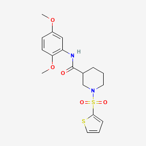 N-(2,5-dimethoxyphenyl)-1-(thiophen-2-ylsulfonyl)piperidine-3-carboxamide