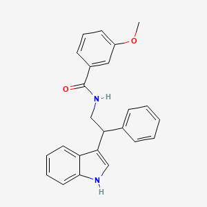 N-[2-(1H-indol-3-yl)-2-phenylethyl]-3-methoxybenzamide