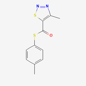 S-(4-methylphenyl) 4-methyl-1,2,3-thiadiazole-5-carbothioate