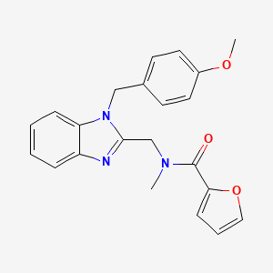 N-{[1-(4-methoxybenzyl)-1H-benzimidazol-2-yl]methyl}-N-methylfuran-2-carboxamide