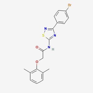 N-[3-(4-bromophenyl)-1,2,4-thiadiazol-5-yl]-2-(2,6-dimethylphenoxy)acetamide