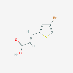 molecular formula C7H5BrO2S B011350 3-(4-溴-2-噻吩基)丙烯酸 CAS No. 103686-16-4