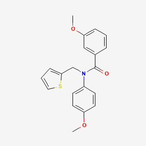 3-methoxy-N-(4-methoxyphenyl)-N-(thiophen-2-ylmethyl)benzamide