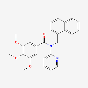 3,4,5-trimethoxy-N-(naphthalen-1-ylmethyl)-N-(pyridin-2-yl)benzamide