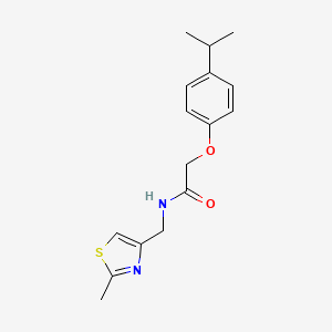 N-[(2-methyl-1,3-thiazol-4-yl)methyl]-2-[4-(propan-2-yl)phenoxy]acetamide