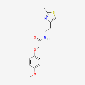 2-(4-methoxyphenoxy)-N-[2-(2-methyl-1,3-thiazol-4-yl)ethyl]acetamide