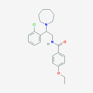 molecular formula C23H29ClN2O2 B11350039 N-[2-(azepan-1-yl)-2-(2-chlorophenyl)ethyl]-4-ethoxybenzamide 