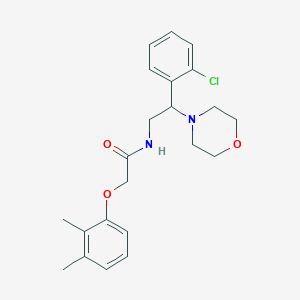 molecular formula C22H27ClN2O3 B11350066 N-[2-(2-chlorophenyl)-2-(morpholin-4-yl)ethyl]-2-(2,3-dimethylphenoxy)acetamide 