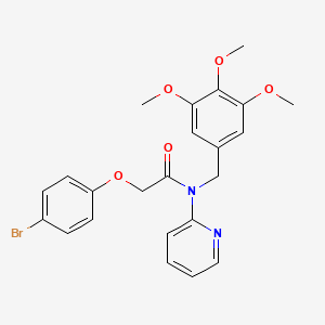 molecular formula C23H23BrN2O5 B11350074 2-(4-bromophenoxy)-N-(pyridin-2-yl)-N-(3,4,5-trimethoxybenzyl)acetamide 