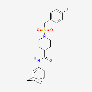 N-(Adamantan-1-YL)-1-[(4-fluorophenyl)methanesulfonyl]piperidine-4-carboxamide