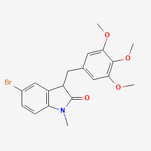 5-bromo-1-methyl-3-(3,4,5-trimethoxybenzyl)-1,3-dihydro-2H-indol-2-one