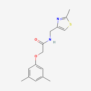 molecular formula C15H18N2O2S B11350202 2-(3,5-dimethylphenoxy)-N-[(2-methyl-1,3-thiazol-4-yl)methyl]acetamide 