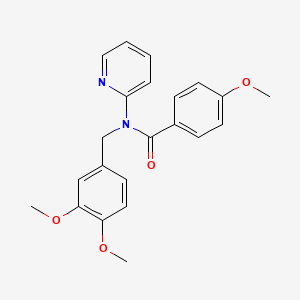 N-(3,4-dimethoxybenzyl)-4-methoxy-N-(pyridin-2-yl)benzamide