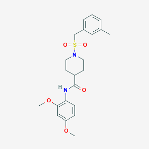 N-(2,4-dimethoxyphenyl)-1-[(3-methylbenzyl)sulfonyl]piperidine-4-carboxamide