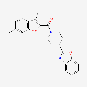 [4-(1,3-Benzoxazol-2-yl)piperidin-1-yl](3,6,7-trimethyl-1-benzofuran-2-yl)methanone