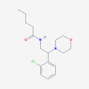 N-[2-(2-chlorophenyl)-2-(morpholin-4-yl)ethyl]pentanamide