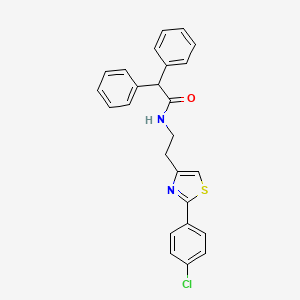 N-{2-[2-(4-chlorophenyl)-1,3-thiazol-4-yl]ethyl}-2,2-diphenylacetamide