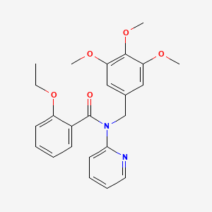 molecular formula C24H26N2O5 B11350284 2-ethoxy-N-(pyridin-2-yl)-N-(3,4,5-trimethoxybenzyl)benzamide 