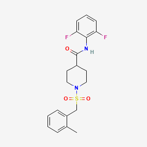 N-(2,6-difluorophenyl)-1-[(2-methylbenzyl)sulfonyl]piperidine-4-carboxamide