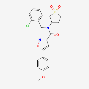 N-(2-chlorobenzyl)-N-(1,1-dioxidotetrahydrothiophen-3-yl)-5-(4-methoxyphenyl)-1,2-oxazole-3-carboxamide