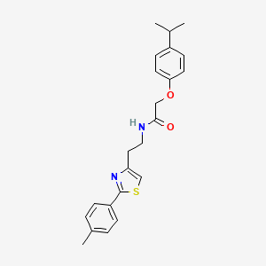 N-{2-[2-(4-methylphenyl)-1,3-thiazol-4-yl]ethyl}-2-[4-(propan-2-yl)phenoxy]acetamide