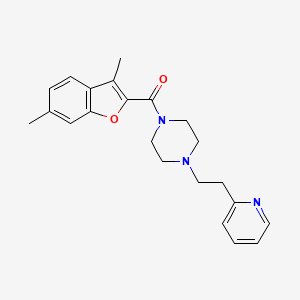 (3,6-Dimethyl-1-benzofuran-2-yl){4-[2-(pyridin-2-yl)ethyl]piperazin-1-yl}methanone