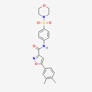 5-(3,4-dimethylphenyl)-N-[4-(morpholin-4-ylsulfonyl)phenyl]-1,2-oxazole-3-carboxamide