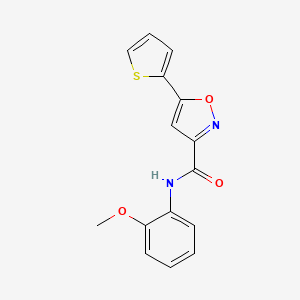 N-(2-methoxyphenyl)-5-(thiophen-2-yl)-1,2-oxazole-3-carboxamide