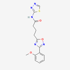 4-[3-(2-methoxyphenyl)-1,2,4-oxadiazol-5-yl]-N-(1,3,4-thiadiazol-2-yl)butanamide