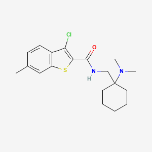 3-chloro-N-{[1-(dimethylamino)cyclohexyl]methyl}-6-methyl-1-benzothiophene-2-carboxamide