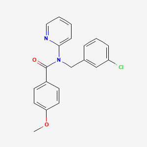 N-(3-chlorobenzyl)-4-methoxy-N-(pyridin-2-yl)benzamide