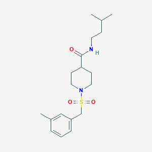 1-[(3-methylbenzyl)sulfonyl]-N-(3-methylbutyl)piperidine-4-carboxamide