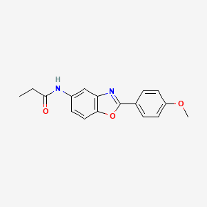 N-[2-(4-methoxyphenyl)-1,3-benzoxazol-5-yl]propanamide