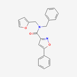 N-benzyl-N-(furan-2-ylmethyl)-5-phenyl-1,2-oxazole-3-carboxamide