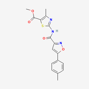 Methyl 4-methyl-2-({[5-(4-methylphenyl)-1,2-oxazol-3-yl]carbonyl}amino)-1,3-thiazole-5-carboxylate