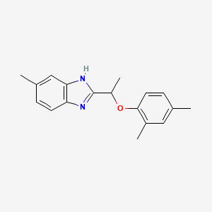 2-[1-(2,4-dimethylphenoxy)ethyl]-5-methyl-1H-benzimidazole