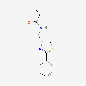 N-[(2-phenyl-1,3-thiazol-4-yl)methyl]propanamide