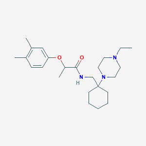 2-(3,4-dimethylphenoxy)-N-{[1-(4-ethylpiperazin-1-yl)cyclohexyl]methyl}propanamide